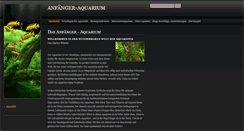 Desktop Screenshot of anfaenger-aquarium.de